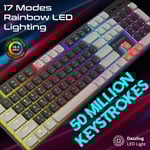 Vertux StealthKey Full-Size Mechanical Gaming Keyboard Wired Red Switch thumbnail 4