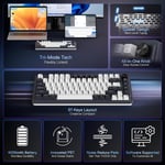 Redragon K673GG RGB Pro 75% Gasket Mechanical Keyboard Dual-Mode thumbnail 6