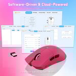 ماوس Attack Shark X11SE لاسلكي 22000 DPI - أحمر توتي thumbnail 3