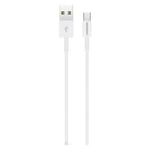 كيبل RockRose Zeta USB-A إلى Micro USB 100cm أبيض thumbnail 3