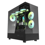 DarkFlash DPX90 Mid-Tower ATX Case Black Tempered Glass thumbnail 8