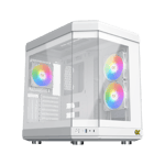 Xigmatek CUBI Mini-Tower Case White Tempered Glass thumbnail 9