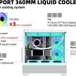 SAMA SV02 Mid-Tower ATX Case White Tempered Glass thumbnail 3