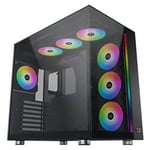 XIGMATEK Aqua Ultra Air Mid-Tower ATX Case Black Tempered Glass thumbnail 8