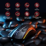 Redragon M808-KS Gaming Mouse 16000 DPI Dual-Mode Black thumbnail 5