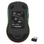 ماوس Redragon M694 HANA 7200 DPI لاسلكي RGB أسود thumbnail 4