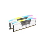 رام Corsair Vengeance RGB DDR5 32GB (2x16GB) 5600MHz أبيض thumbnail 1