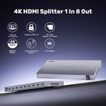 محول UNITEK HDMI 2.0 1-in-8-Out 4K@60Hz مع دعم HDR thumbnail 4