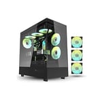 DarkFlash DPX90 Mid-Tower ATX Case Black Tempered Glass thumbnail 6
