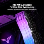 TEAMGROUP T-FORCE DELTA RGB DDR5 32GB (2x16GB) 5600MHz CL36 Desktop Memory Black thumbnail 9