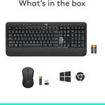 كيبورد Logitech MK540 Full-Size لاسلكي أسود thumbnail 10