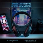 Phoinikas Q6S Wireless Gaming Headset with Detachable Microphone thumbnail 3