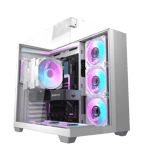 DarkFlash TH285 Mid-Tower ATX Case White Tempered Glass thumbnail 8
