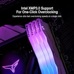 TEAMGROUP T-Force Delta RGB DDR5 32GB (2x8GB) 5600MHz CL36 Desktop Memory White thumbnail 8