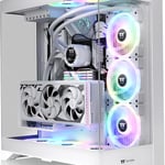 Thermaltake CTE E550 TG Mid-Tower ATX Case Snow White thumbnail 9