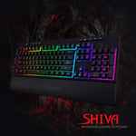 Redragon K512 Shiva Full-Size Membrane Wired RGB Gaming Keyboard Black thumbnail 4