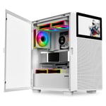 SAMA V Play 4367 Mid-Tower ATX Case White with 7-inch LCD Monitor thumbnail 6