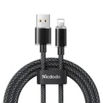 كيبل Mcdodo Dichromatic Series USB-A إلى Lightning 1.2m أسود thumbnail 2