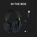 Logitech G435 LIGHTSPEED Wireless Gaming Headset - Black thumbnail 10