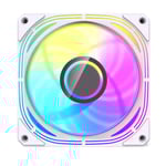 DarkFlash INF 24T 120mm ARGB Case Fan 5-in-1 Pack White thumbnail 5