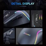 ماوس Jeqang JW-D231 3600 DPI Dual-Mode RGB أزرق thumbnail 4