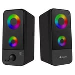 Kisonli X9 USB Speaker Black Stereo Sound thumbnail 5