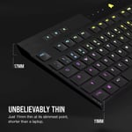 كيبورد Corsair K100 Air Full-Size Low-Profile Mechanical Wireless RGB thumbnail 2