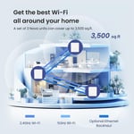 Tenda Nova EX3 AX1500 Whole Home Mesh Wi-Fi 6 System (3-Pack) thumbnail 6