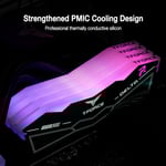 TEAMGROUP T-FORCE DELTA RGB DDR5 32GB (2x16GB) 5600MHz CL36 Desktop Memory Black thumbnail 2