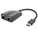 محول USB Tripp-Lite USB 3.0 SuperSpeed إلى Dual Port Gigabit Ethernet thumbnail 3