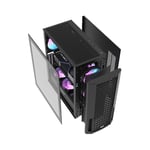 DarkFlash DF2100 Mid-Tower ATX Case Black Tempered Glass thumbnail 4