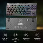 كيبورد Redragon Shiva Pro 87-K516 TKL غشاء لاسلكي RGB thumbnail 3