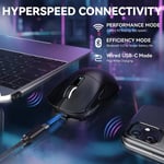 ماوس Attack Shark X3 Max 42000 DPI Dual-Mode أسود thumbnail 4