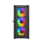 Raptor Falcon Strike Mid-Tower ATX Case Black Tempered Glass thumbnail 3