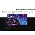 شاشة Samsung Odyssey G8 G80SD 32″ 3840x2160 240Hz OLED سيلفر thumbnail 9
