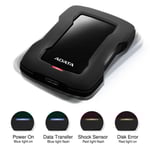 ADATA HD330 1TB USB 3.2 External HDD Black thumbnail 2