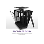 كيس NZXT H6 Flow RGB Compact Dual-Chamber برج متوسط Mini-ITX أسود thumbnail 8