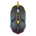 ماوس Jertech Rumble JR800 4800 DPI USB RGB أسود thumbnail 1
