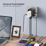 Unitek GaN 100W Universal Travel Adapter Black thumbnail 4
