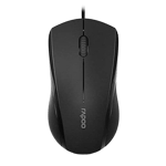Rapoo N1200 Silent Wired Mouse Black 1000 DPI thumbnail 4