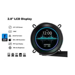 SAMA SM360 PRO AIO 360mm Liquid Cooler with 2.8-inch LCD Display Black thumbnail 2