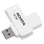 فلاش ADATA UC310 64GB USB 3.2 Gen1 Capless Swivel أبيض thumbnail 4