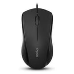 Rapoo N1200 Silent Wired Mouse Black 1000 DPI thumbnail 5