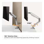 Monitor Economical Spring-Assisted Monitor Arm thumbnail 7