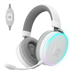 سماعات Galax HOF Maestro H1 7.1 Surround RGB USB مع ميكروفون أبيض مطفي thumbnail 1
