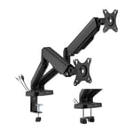 Avetron MA102 Dual Monitor Arm 17″-32″ Spring-Assisted Clamp & Grommet thumbnail 1