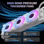 DarkFlash DV360S 360mm AIO Liquid Cooler ARGB White thumbnail 5