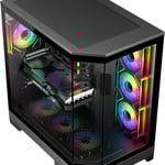 SAMA Neview 3021 Full-Tower ATX Case Black Tempered Glass thumbnail 3