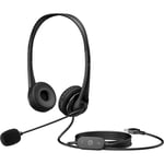 سماعات HP G2 Stereo USB On-Ear ميكروفون أسود thumbnail 1