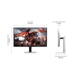 شاشة Samsung Odyssey G8 G80SD 32″ 3840x2160 240Hz OLED سيلفر thumbnail 7
